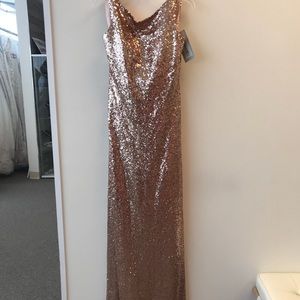 Christina Wu Rose Gold Gown